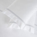 Jogos de Lençóis em Cinzento e Branco com Detalhes em Padrão Vichy