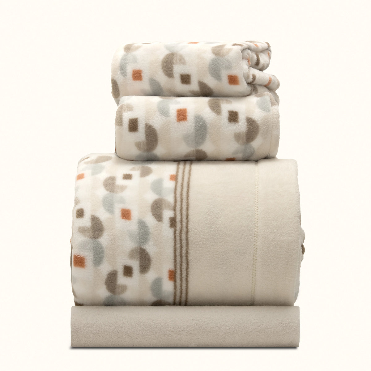 Sábanas de Coralina Geométrico Beige