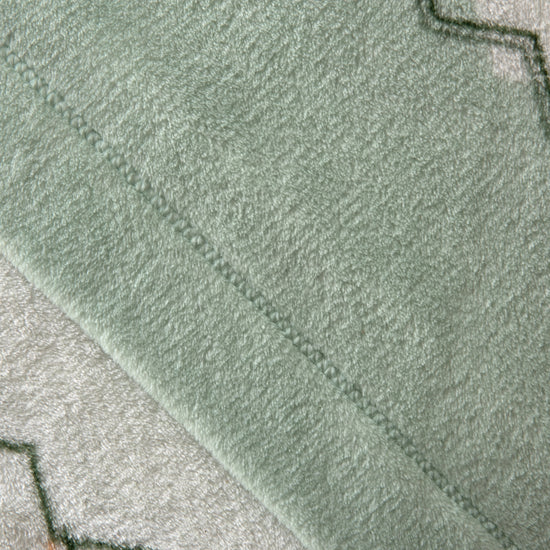 Sábanas de Coralina Zig Zag Verde