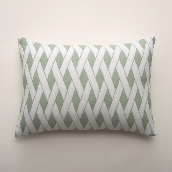 Cojín de Verano Verde con Estampado Geométrico – Cláudia