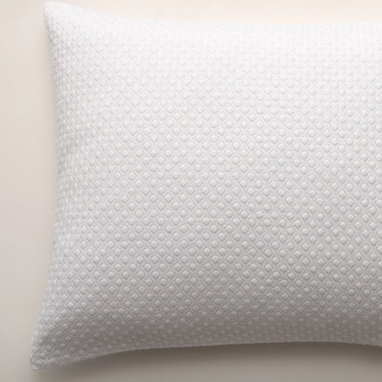 Cojín de Algodón Blanco con Padrón Geométrico – Sónia