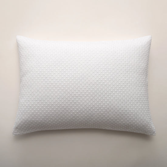 Cojín de Algodón Blanco con Padrón Geométrico – Sónia
