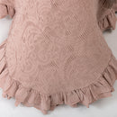 Colcha de Algodão Stonewashed Rosa