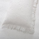 Colcha de Algodão Stonewashed Branca