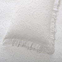 Colcha de Algodão Stonewashed Branca