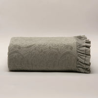 Colcha de Algodão Stonewashed Verde