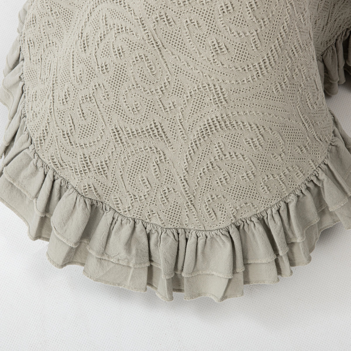 Colcha de Algodão Stonewashed Verde