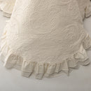Colcha de Algodão Stonewashed Marfim