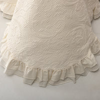 Colcha de Algodão Stonewashed Marfim