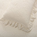 Colcha de Algodão Stonewashed Marfim