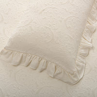 Colcha de Algodão Stonewashed Marfim