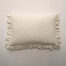 Almofada de Algodão Marfim 50x70 cm com Folho - Bonnie