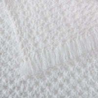 Manta de Algodón Blanco 140x200 cm Diseño Waffle - Nicole