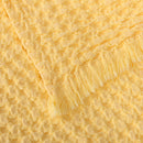 Manta de Algodón Amarillo 140x200 cm Diseño Waffle - Nicole