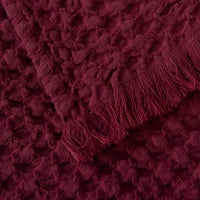 Manta de Algodón Cereza 140x200 cm Diseño Waffle - Nicole
