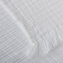 Manta en Muselina de Algodón Blanco 140x200 cm Stonewashed - Nuria