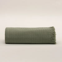 Manta de Gaze de Algodão Verde