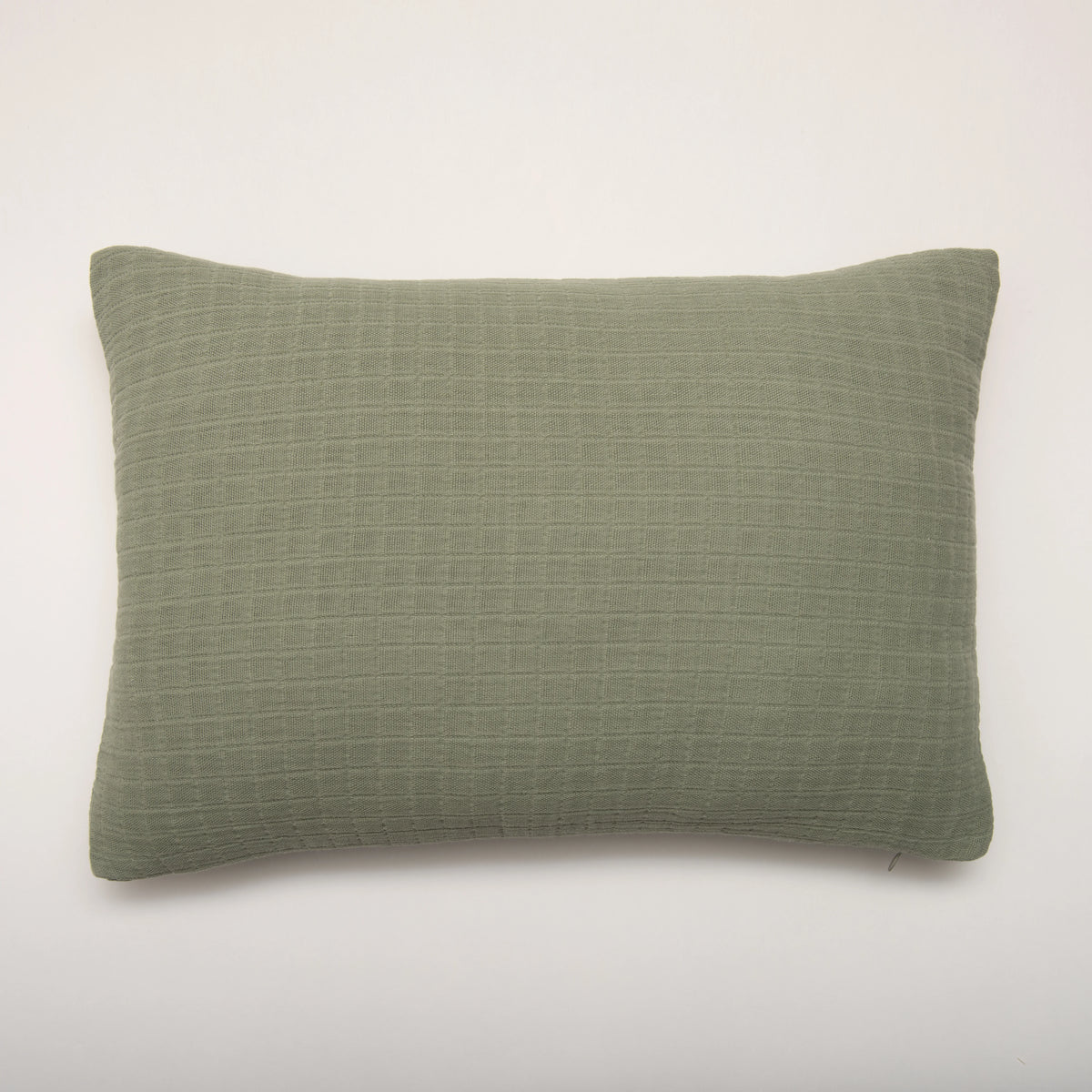 Cojín de Muselina de Algodón Verde 35x50 cm Stonewashed - Nuria