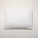 Almofada em Musselina de Algodão Branco 35x50 cm Stonewashed - Nuria