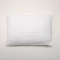 Almofada em Musselina de Algodão Branco 35x50 cm Stonewashed - Nuria