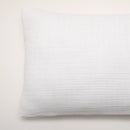 Almofada em Musselina de Algodão Branco 35x50 cm Stonewashed - Nuria