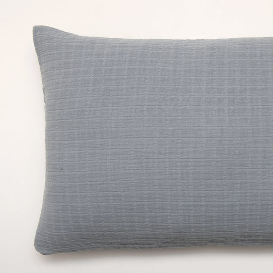 Cojín de Muselina de Algodón Gris 35x50 cm Stonewashed - Nuria