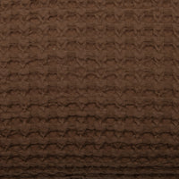 Cojín de Algodón Chocolate 35x50 cm Diseño Waffle - Nicole