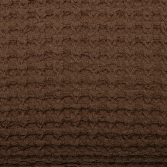 Cojín de Algodón Chocolate 35x50 cm Diseño Waffle - Nicole
