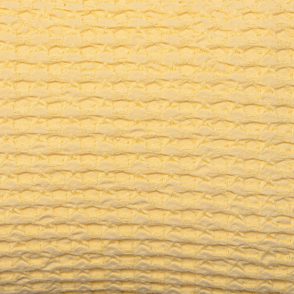 Almofada de Algodão Amarelo 35x50 cm Padrão Waffle - Nicole