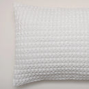 Cojín de Algodón Blanco 35x50 cm Diseño Waffle - Nicole