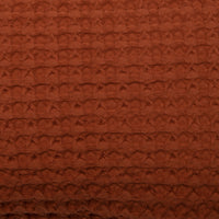 Cojín de Algodón Terracota 35x50 cm Diseño Waffle - Nicole