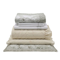 Pack Quarto Flor Marfim & Bordado Inglês