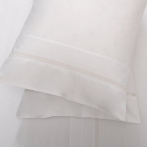 Sábanas con Puntilla Al10 Blanco - Cama 90 | 1 Almohada 45 x 105 cm
