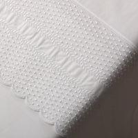 Jogo de Lençóis 100% Algodão 200 Fios Branco Bordado – Nude