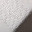 (800 Hilos) Juego de Sábanas 100% Algodón Satén Blanco Bordado – Nude