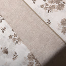 Jogo de Lençóis 100% Algodão 180 Fios Floral Taupe – 820
