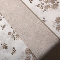 Jogo de Lençóis 100% Algodão 180 Fios Floral Taupe – 820