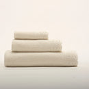 (3 Piezas) Juego de Toallas Beige 100% Algodón Stonewashed 500g con Encaje – Alícia