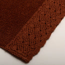 (3 Piezas) Toallas Terracota 100% Algodón Stonewashed 500g con Encaje – Alícia