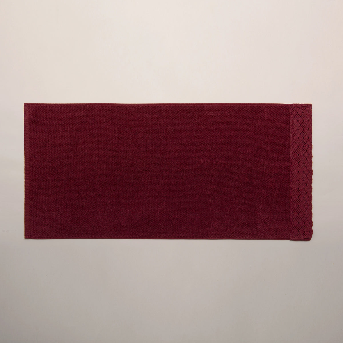 (3 Piezas) Toallas Coral Stonewashed 100% Algodón 500g con Encaje – Alícia