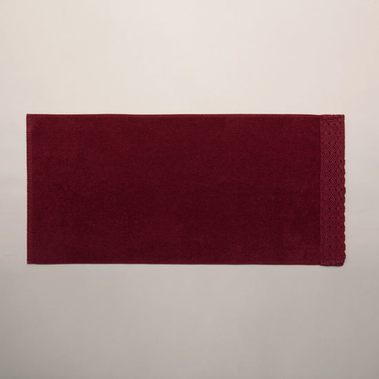 (3 Peças) Toalhas Coral Stonewashed 100% Algodão Stonewashed 500g com Renda – Alícia