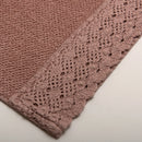 (3 Peças) Jogo de Toalhas Rosa 100% Algodão Stonewashed 500g com Renda – Alícia