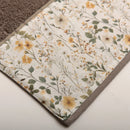 (6 Piezas) Juego de Toallas 500g Topo y Beige con Cenefa Floral – 774