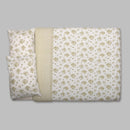 Capa de Edredón Floral Verde Seco e Branco - 820