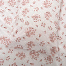 Capa de Edredón Floral Rosa e Branco - 820