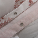 Capa de Edredón Floral Rosa e Branco - 820