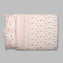 Capa de Edredón Floral Rosa e Branco - 820
