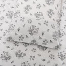 Capa de Edredón Floral Cinzento e Branco - 820