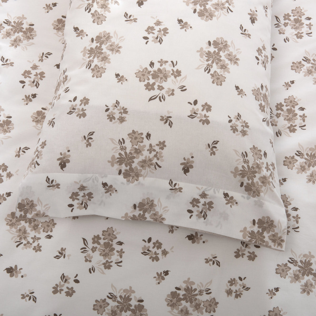 Funda Nórdica Floral Topo y Blanco - 820
