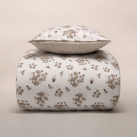Funda Nórdica Floral Topo y Blanco - 820